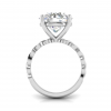 6 Ct Round Moissanite Twine Engagement Ring