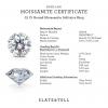 .75 Ct Round Moissanite Solitaire Engagement Ring
