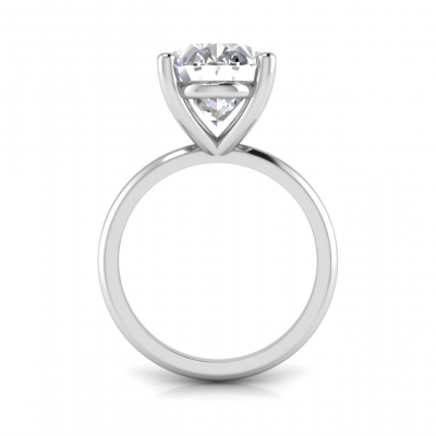 5 Ct Oval Moissanite Solitaire Ring