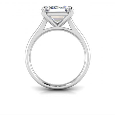 5 Ct Emerald Moissanite Engagement Ring