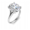 5 Ct Oval Moissanite Split Shank Solitaire Ring