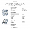 .50 Ct Radiant Moissanite & .50 ctw Diamond Sunburst Halo Engagement Ring