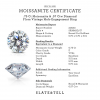 .75 Ct Moissanite & .57 Ctw Diamond Flora Vintage Halo Engagement Ring