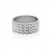 Basket Weave Wide Men's Ring
