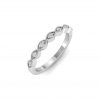 .15 Ctw Diamond Infinity Milgrain Stackable Band