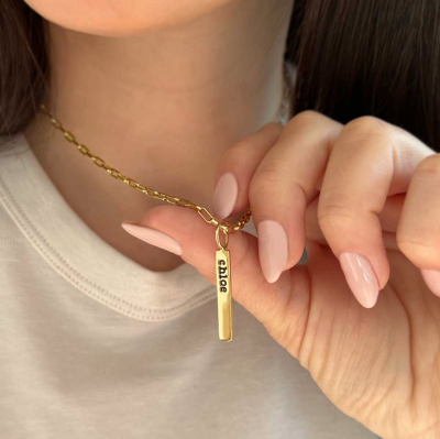 Paperclip Chain Name Necklace