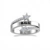 Shooting Star Name Ring