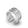 Three in One Name Ring