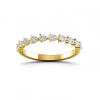 East West Pear Diamond Stackable Band