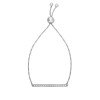 Pavé Horizontal Bar Friendship Bolo Bracelet 