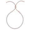 Silver CZ Bolo Tennis Bracelet
