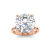 6 Ct Round CZ Twine Engagement Ring