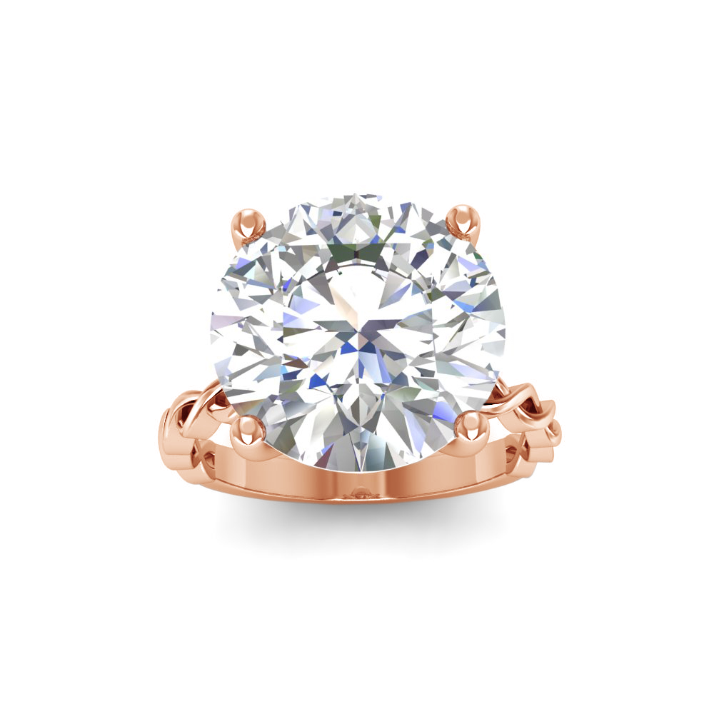 6 Ct Round CZ Twine Engagement Ring
