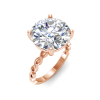 6 Ct Round CZ Twine Engagement Ring
