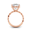 6 Ct Round CZ Twine Engagement Ring