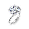 6 Ct Round Moissanite Twine Engagement Ring