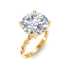 6 Ct Round CZ Twine Engagement Ring