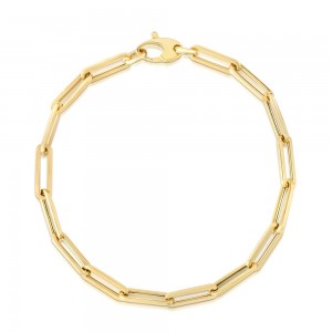 Gold Paperclip Bracelet