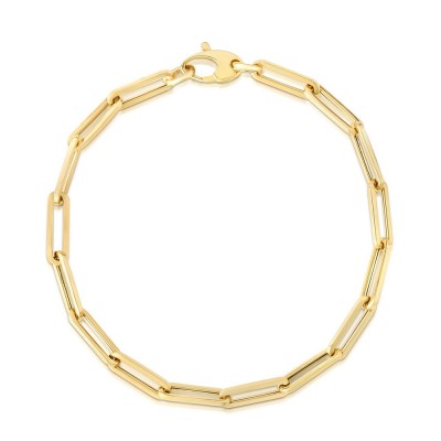 Gold Paperclip Bracelet