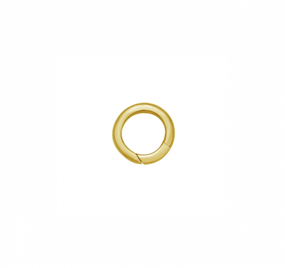 14k Gold Medium Round Charm Clasp