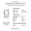 1.41 Ctw Emerald Diamond Pavé Halo Engagement Ring