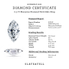 .90 Ctw Marquise Diamond Pavé Halo Engagement Ring