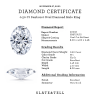 1.16 Ctw Oval Diamond Sunburst Halo Engagement Ring