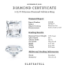 .75 Ct Princess Diamond Solitaire Engagement Ring