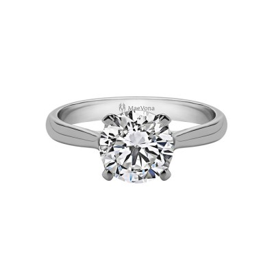 1.5 Ct Round Moissanite Westray Solitaire Engagement Ring