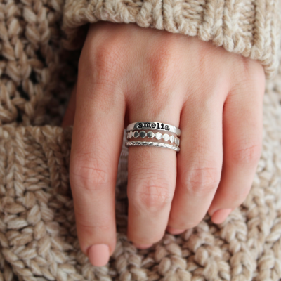 Precious Personalized Ring Stack