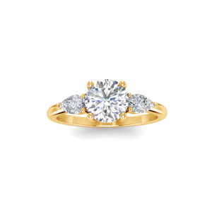 1.40 Ctw Diamond Cherish Three Stone Engagement Ring