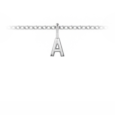 Initial Necklace Charms | Sterling Silver Letter Charms for Bracelets