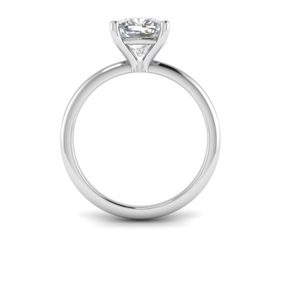 2 Ct Cushion Lab Diamond Solitaire Engagement Ring