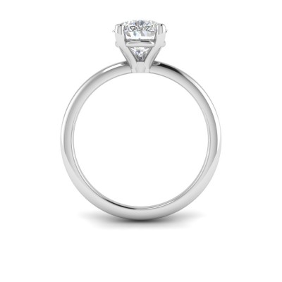 2.5 Ct Pear Moissanite Solitaire Engagement Ring