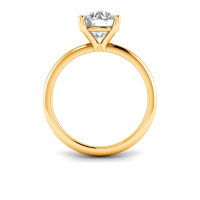 2 Ct Round Moissanite Solitaire Engagement Ring