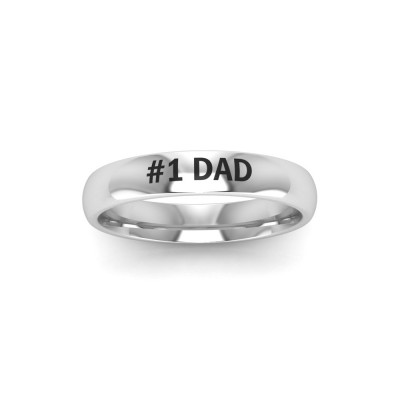 #1 Dad Men's Ring