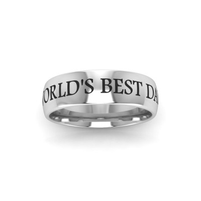 World's Best Dad Men's Ring