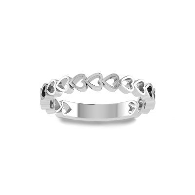Linked Heart Ring