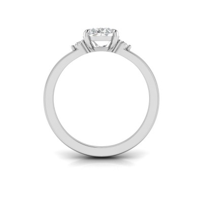 1.16 Ctw Diamond Adore Three Stone Engagement Ring
