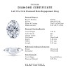 1.40 Ctw Oval Diamond Halo Engagement Ring