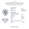 .75 Ct Round Moissanite Solitaire Ring
