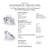 1 Ct Pear Moissanite & .40 Ctw Diamond Pavé Halo Engagement Ring