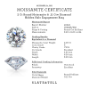 2 Ct Round Moissanite & .11 ctw Diamond Hidden Halo Engagement Ring