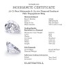 .5 Ct Pear Moissanite & .84 ctw Diamond Sunburst Halo Engagement Ring