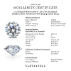 1 Ct Round Moissanite & 0.30 Ctw Diamond Hidden Halo Timeless Pavé Engagement Ring