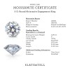 5 Ct Round Moissanite Engagement Ring