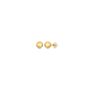 3mm Gold Ball Stud Earrings