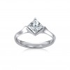 1.5 Ct Princess Moissanite Sanday Solitaire Engagement Ring
