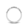 Alternating Round and Marquise Lab Diamond Curved Ring
