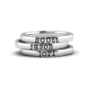 Eternity Personalized Ring Stack